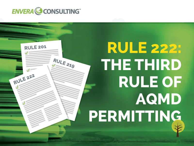 Rule 222: The Third Rule of SCAQMD Permitting