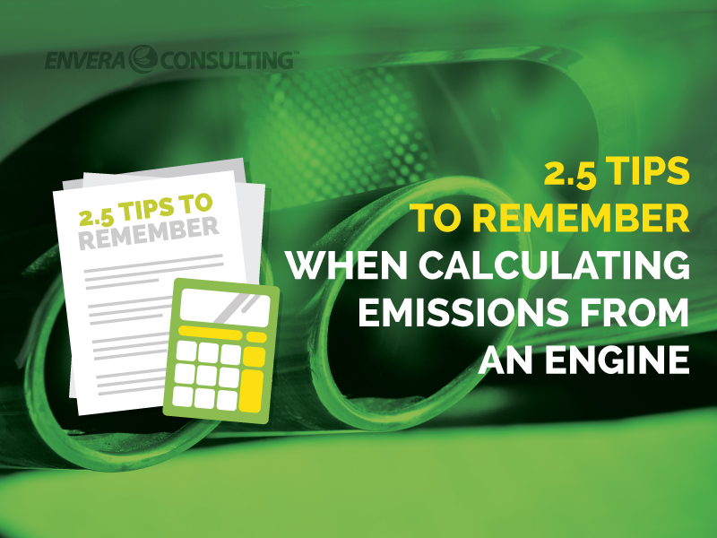 2.5 Tips to Remember for Calculating Air Emissions from an Engine