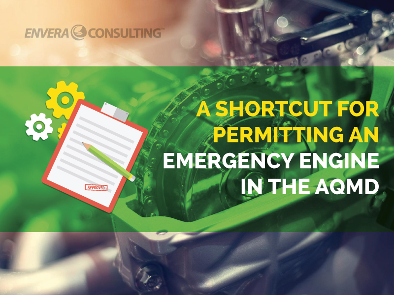 A Shortcut to Permitting an Emergency Engine in the AQMD